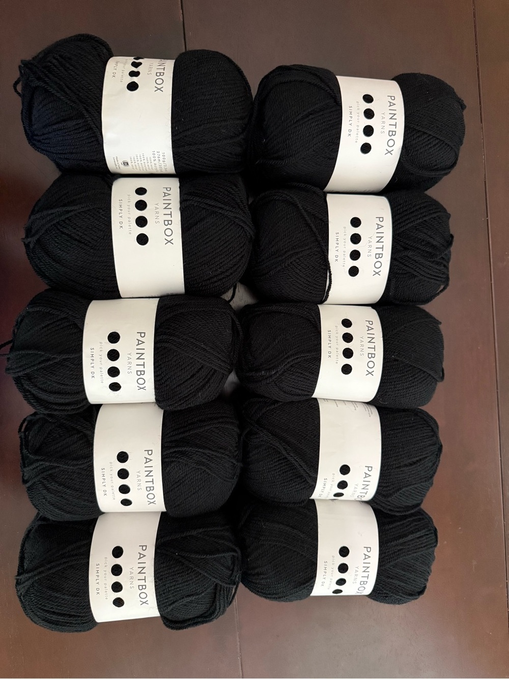 Paintbox Black Yarn Skeins - Pack of 10